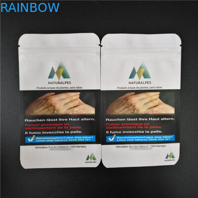 THC CBD Gummies Bitkisel Tütsü Ambalajları Biyobozunur Beyaz Kraft Torbalar Gıda Torbaları