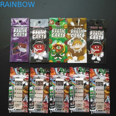 Childproof Bitkisel Tütsü Ambalajı Dijital Hologram Baskı Stand Up Plastik Kılıfı