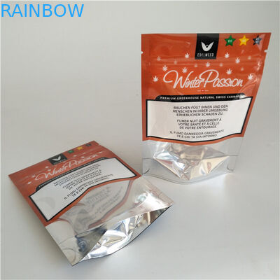 Açılıp kapanabilir Mat Stand Up Kullanımlık Kilitli Torbalar Bitkisel Tütsü Torbalar Özelleştirilmiş Boyutu