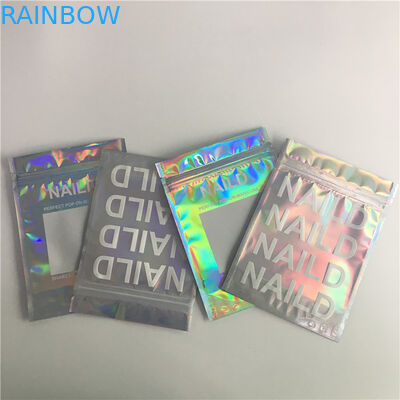 SGS / FDA Alüminyum Folyo Çanta Makyaj Kullanımlık Mylar Ambalaj Üç Yan Mühürlü