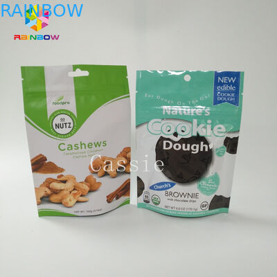 Gravür Baskı Stand Up Alüminyum Folyo Çanta Fermuar Kilidi Toz Gıda İçin Özelleştirilmiş