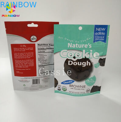 Laminasyon Fermuar Çanta Çanta Stand Up Fındık Aperatifler İçin Esnek Ambalaj Gıda Torbalar