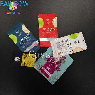 Koku Geçirmez Açılıp Kapanabilir Kilitli Çanta Mylar Gıda Güvenli Alüminyum Folyo Vakum Ambalaj 3x4 Inç