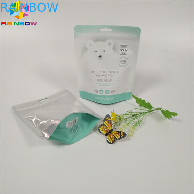 Vücut Fırçalama Folyo Ambalaj Çantaları Renkli Baskılı Neme Dayanıklı Zip Kilidi Stand Up Kılıfı