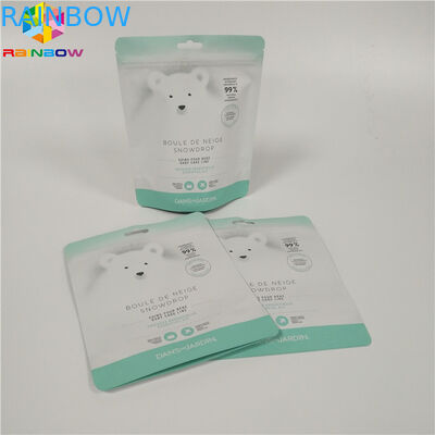 Fermuarlı Üst Stand Up Folyo Kılıfı Ambalaj Banyo Tuzu Alüminyum Folyo Gövde Fırçalama Çanta