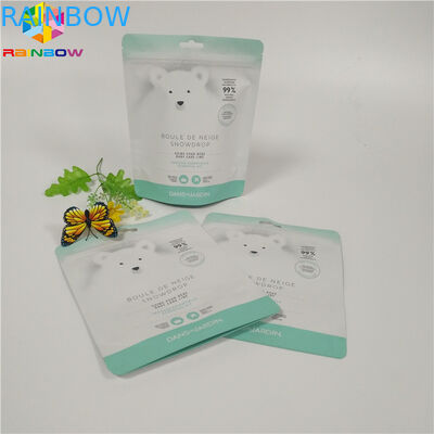 Fermuarlı Üst Stand Up Folyo Kılıfı Ambalaj Banyo Tuzu Alüminyum Folyo Gövde Fırçalama Çanta