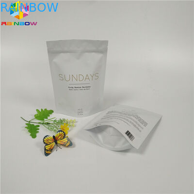 Fermuarlı Üst Stand Up Folyo Kılıfı Ambalaj Banyo Tuzu Alüminyum Folyo Gövde Fırçalama Çanta