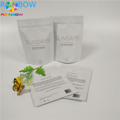 Zip Kilit Kılıfı Kraft Özel Baskılı Kağıt Torbalar Fırçalama Ambalaj Biyobozunur Nem Geçirmez