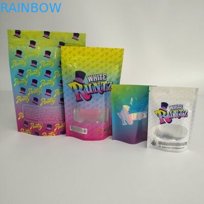 Özelleştirilmiş Mat Bitkisel Tütsü Ambalaj Plastik Torba Dijital Baskılı Mylar Zip Kilidi