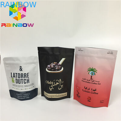 MOPP Özel Baskı Alüminyum Folyo Çanta Neme Dayanıklı Fermuar Kilidi Valf