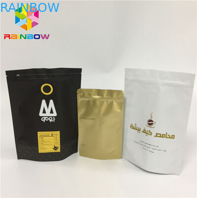 FDA Lamine Folyo Çanta Ambalaj Fermuar Gravür Baskı ile Kese Standı