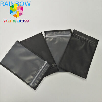 Özel Baskılı Üç Taraflı Mühür Plastik Çanta, Telefon Kabuğu Fermuarlı ve Önü Temizle ile Ambalaj İçin