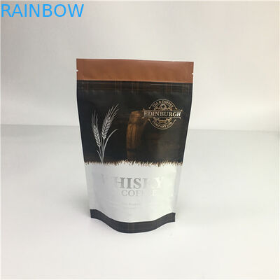 Lamine Alüminyum Folyo Kilitli Stand Up Torbalar, Valfli Kapalı Plastik Torbalar