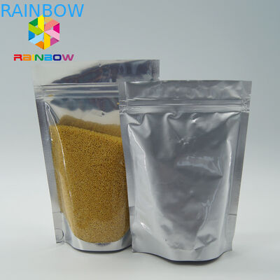 Toptan Gıda Sınıfı Alüminyum Folyo Stand Up Kilitli Torba Ile Temizle Ön Pencere Için Tohumlar / Kuru Meyve Ambalaj