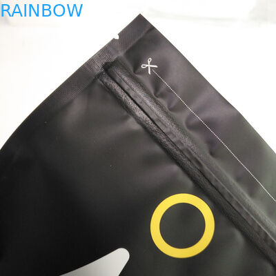 1 kg 500 gram 250 gram Stand Up Siyah Mat Kahve Paketleme Çantası, Üstü Fermuarlı ve İçinde Alüminyum Folyolı