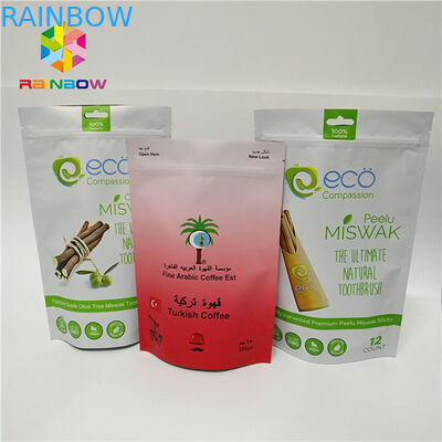 Lamine folyo bas fermuarlı çanta stand up kese ambalaj özel baskılı plastik torbalar kahve torbalar plastik sıcak satış