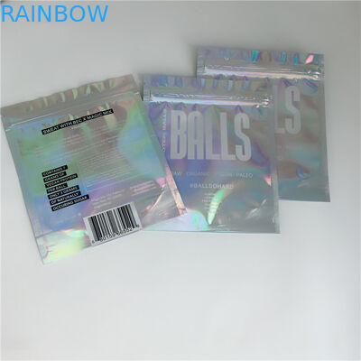 Koku Korumalı Hologram CBD Ot Kilitli Plastik Kese Ambalaj Özel Boyut