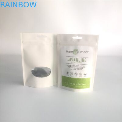 Gıda Sınıfı Kraft Kağıt Stand Up Kılıfı Ambalaj İyi Sızdırmazlık Fermuarlı Sekmeyi Çek