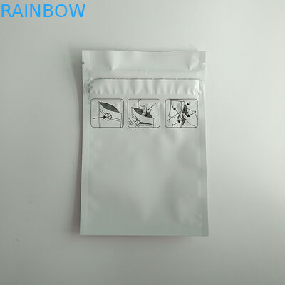 3 Yan Mühür Mat Stand Up Çanta Ambalaj, Stand Up Fermuarlı Çanta Çocuk Proof