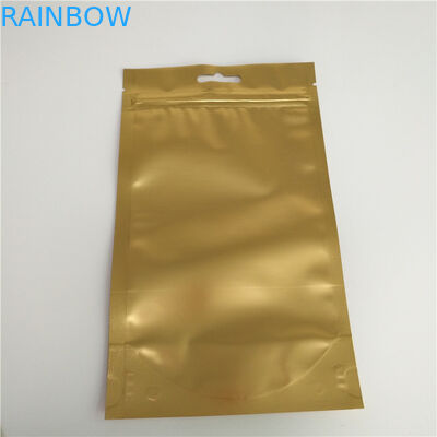 Euro / Yuvarlak Asma Deliği ile Lamine Malzeme Top Fermuar Stand Up Çanta Çanta