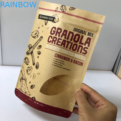 Kahve Çekirdeği Paketleme Özelleştirilmiş Kağıt Torbalar 120-180 Logo Baskı ile Mic Kalınlığı