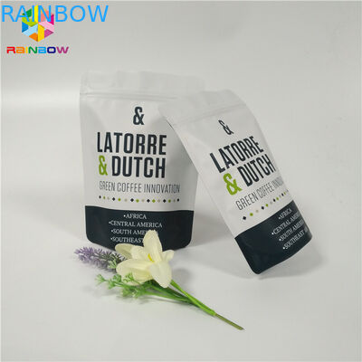 Çevre Dostu Alüminyum Folyo Stand Up Kese Kahve Çay Paketleme Mat Yüzey