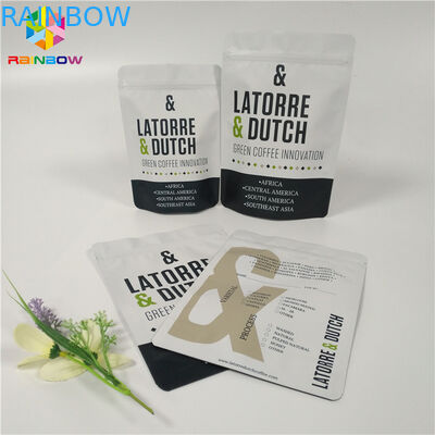 Alüminyum folyo kese ambalaj kilitli yeniden kapatılabilir kapaklı kahve çanta gravür baskı
