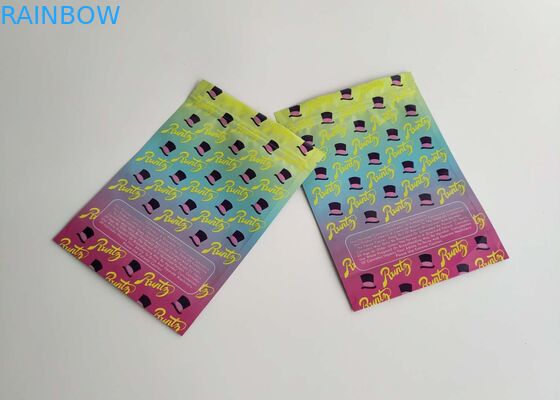 Özel Stand Up Plastik Torbalar Paketleme Kurabiyeleri Ot Tohum Çanta Hologram Kilitli