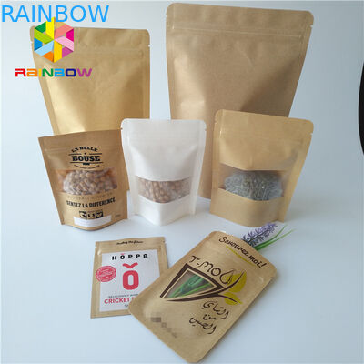 Kullanımlık Aperatif Çanta Ambalaj Özel Baskılı Kraft Gıda Stand Up Kılıfı SGS Sertifikalı