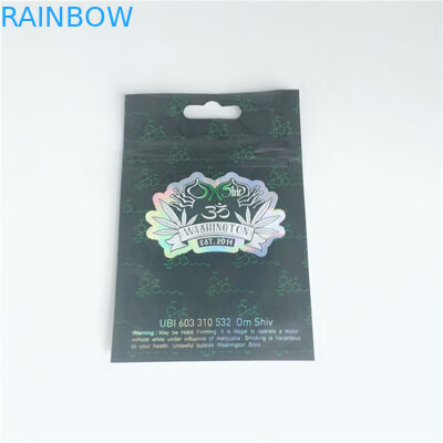 Tıbbi Ot Isı Mühür Ambalaj Torbaları, Kozmetik Organizatör Çantası Mylar Zip Kilidi