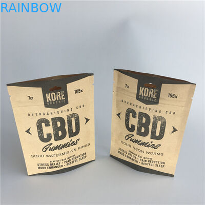 Gıda Unu Ambalajlama İçin Yeniden Kullanılabilir Özel Baskılı Kağıt Torbalar Alüminyum Folyo Kilitli