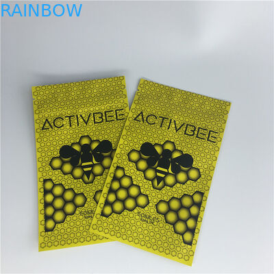 Üç Yan Mühür Stand Up Kahve Torbaları Plastik Mylar Zip Kilit Tütün Ot Ambalaj