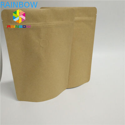 Clear Front ile Koku Dayanıklı Kağıt Kutu Ambalaj Stand Up Kese Kilitli Isı Contası