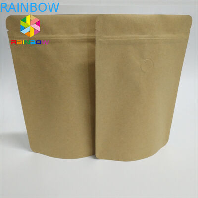 Clear Front ile Koku Dayanıklı Kağıt Kutu Ambalaj Stand Up Kese Kilitli Isı Contası