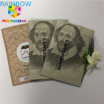 Doypack Açılıp Kapanabilir Kilitli Ayaklı Torbalar Kahve Paketleme Torbaları 50-200 Mikron