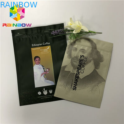 Doypack Açılıp Kapanabilir Kilitli Ayaklı Torbalar Kahve Paketleme Torbaları 50-200 Mikron