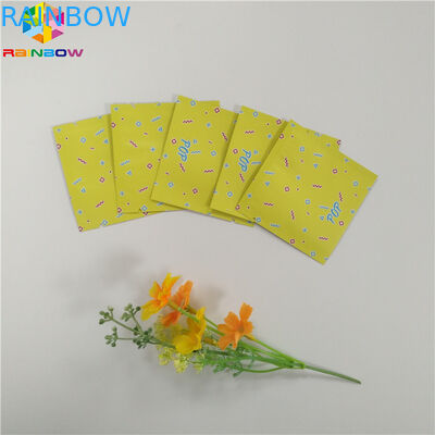 Gıda Sınıfı Folyo Kılıfı Ambalaj Mylar Üç Yan Mühür Snack Çay Kapsül Için Düz Fermuar Çanta