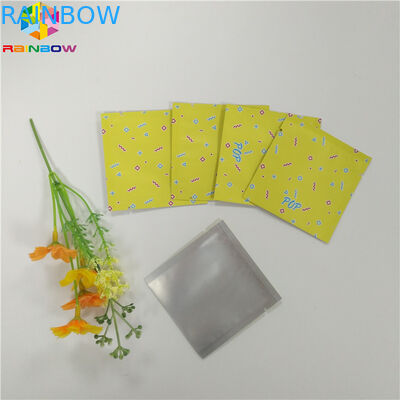 Gıda Sınıfı Folyo Kılıfı Ambalaj Mylar Üç Yan Mühür Snack Çay Kapsül Için Düz Fermuar Çanta