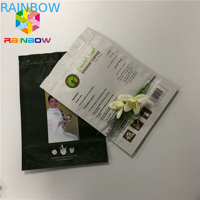 Kraft Kağıt Açılıp Kapanabilir Stand Up Torbalar Lamine Alüminyum Folyo Plastik Torbalar