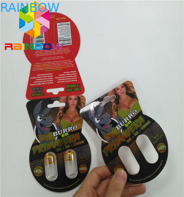Normal Boyut Plastik Blister Ambalaj Burro 30000 Burro2 6000 Seks Erkek Geliştirme Kutusu