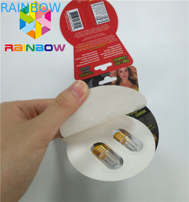 Parlak Blister Kart Ambalajı Özel Seks Geliştirme Hapları Burro2 60000 Paper Card