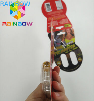 Parlak Blister Kart Ambalajı Özel Seks Geliştirme Hapları Burro2 60000 Paper Card