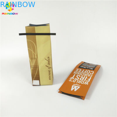 Protein / Kahve Tozu İçin Düz Tabanlı Çay Poşetleri Ambalaj Açılıp Kapanabilir Kilitli