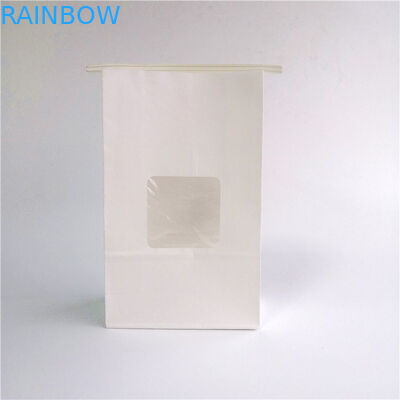 Teneke Kravat Kahverengi Yan Gusset Özelleştirilmiş Kağıt Torbaları Yağlı Camlı Dayanıklı