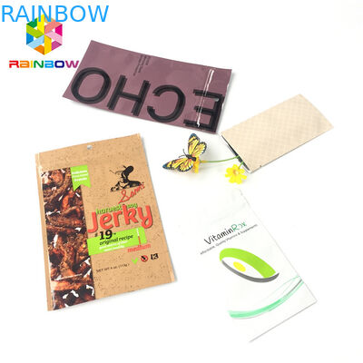 Açılıp Kapanabilir Folyo Kılıfı Ambalaj Plastik Alüminyum Folyo Renkli Baskı Üç Yan Mühür