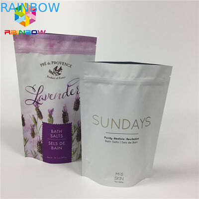 Kuru Gıda Paketi için Mat Alüminyum Folyo Lamine Stand Up Fermuar Çanta Çanta