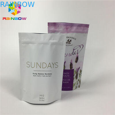 Kuru Gıda Paketi için Mat Alüminyum Folyo Lamine Stand Up Fermuar Çanta Çanta