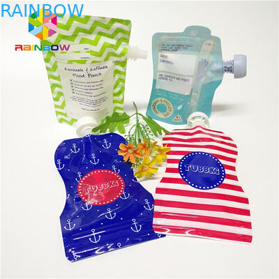 Plastik İçecek Sıvı Borulu Çanta, Meyve Suyu İçecek Standlı Torbalar