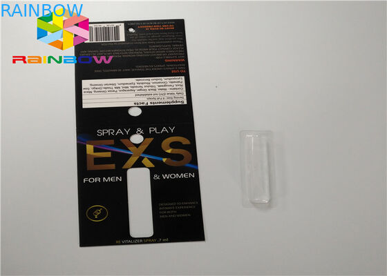 Özel Slayt Blister Kart Ambalajı Püskürtme Katlanır Ambalaj Kağıt Kartı ile Delikli