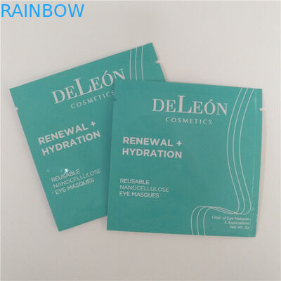 Tam Renkli Baskı Stand Up Fermuar Çanta Torbaları Yeniden Kullanılabilir Göz Maskeleri Ambalajı